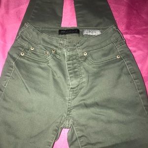 Olive green jeans